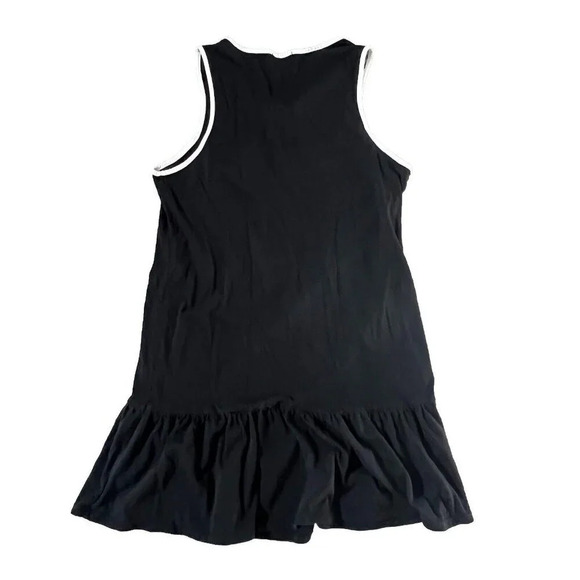 Kate Spade Women’s Short Bow Nightgown Cotton Size Medium Black White Trim - Picture 2 of 8